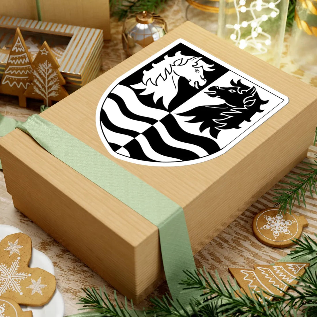 Faxe Kommune coa (Denmark) (Coat of Arms) STICKER Vinyl Kiss-Cut Decal - The Sticker Space