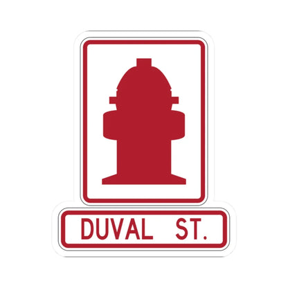 FDOT Road sign - Fire hydrant (Florida) (Road Sign) STICKER Vinyl Kiss-Cut Decal 2 Inch White - The Sticker Space