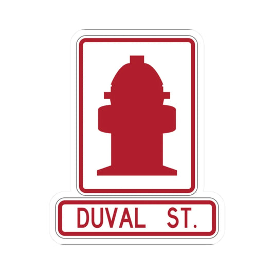 FDOT Road sign - Fire hydrant (Florida) (Road Sign) STICKER Vinyl Kiss-Cut Decal 2 Inch White - The Sticker Space