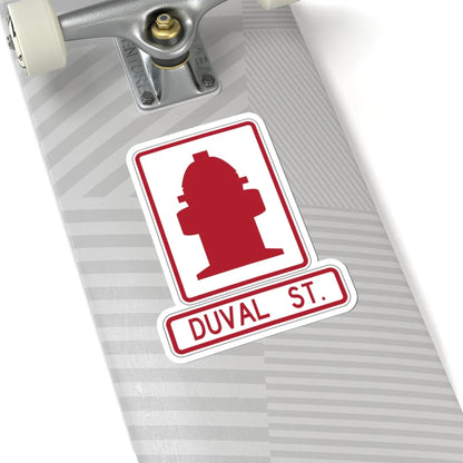 FDOT Road sign - Fire hydrant (Florida) (Road Sign) STICKER Vinyl Kiss-Cut Decal - The Sticker Space
