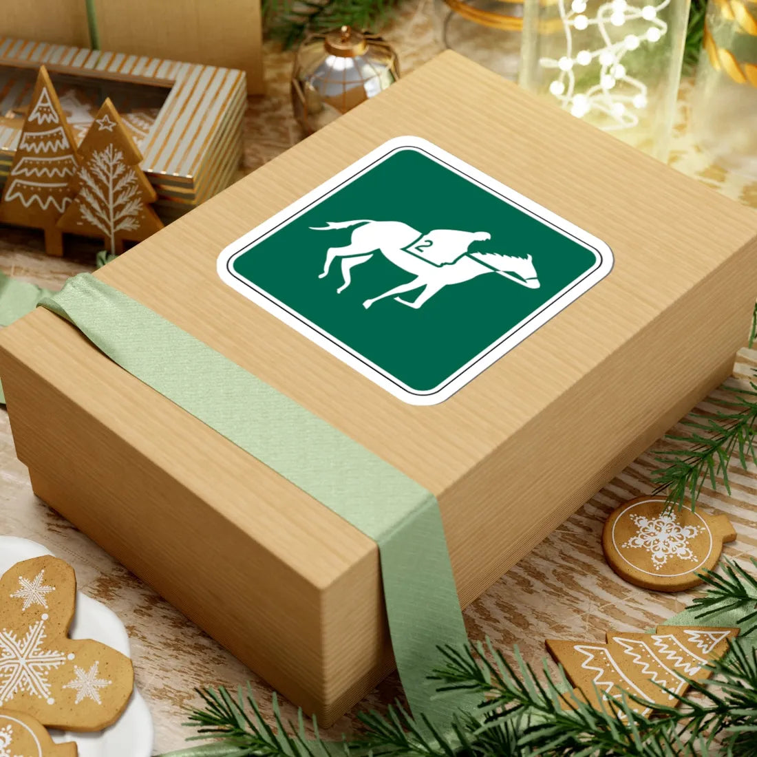 FDOT Road sign - Horse track (Florida) (Road Sign) STICKER Vinyl Kiss-Cut Decal - The Sticker Space
