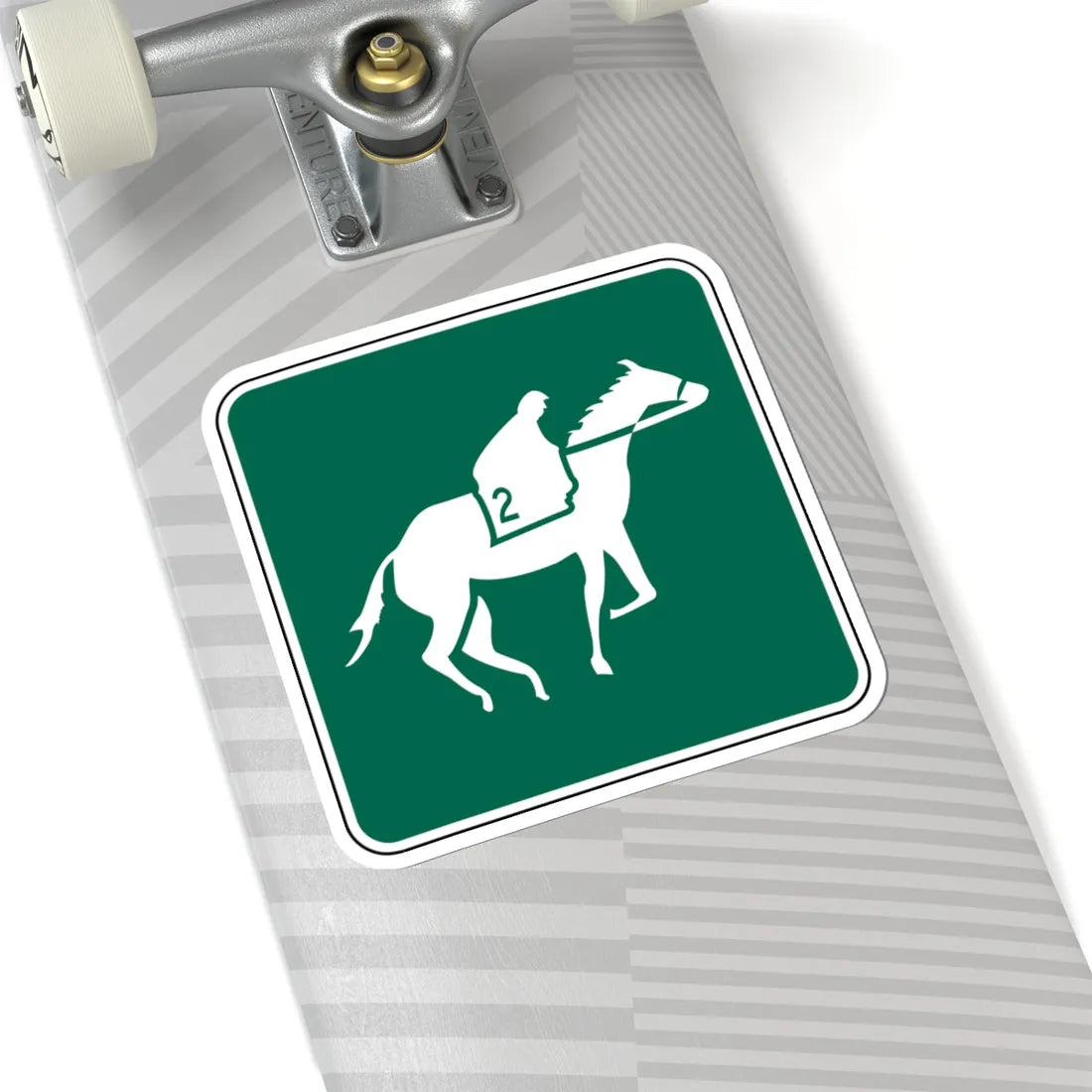 FDOT Road sign - Horse track (Florida) (Road Sign) STICKER Vinyl Kiss-Cut Decal - The Sticker Space