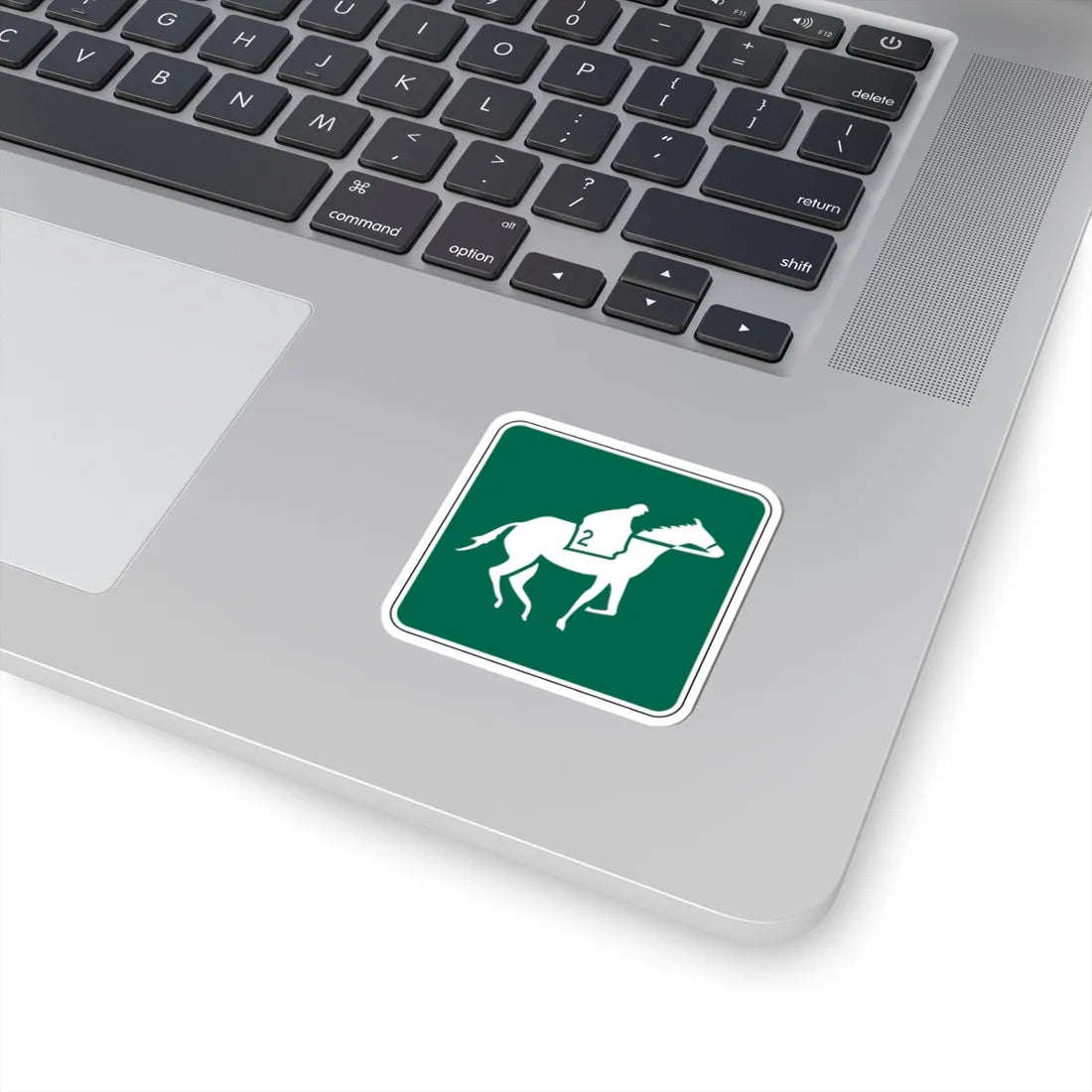 FDOT Road sign - Horse track (Florida) (Road Sign) STICKER Vinyl Kiss-Cut Decal - The Sticker Space