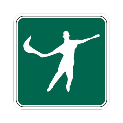 FDOT Road sign - Jai Alai (Florida) (Road Sign) STICKER Vinyl Kiss-Cut Decal 3 Inch White - The Sticker Space