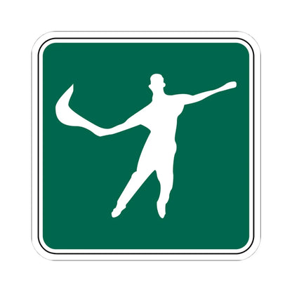 FDOT Road sign - Jai Alai (Florida) (Road Sign) STICKER Vinyl Kiss-Cut Decal 4 Inch White - The Sticker Space