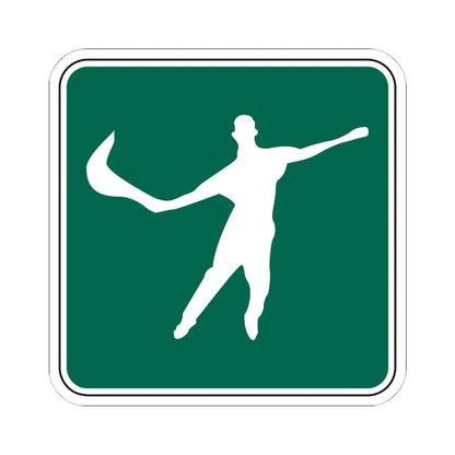 FDOT Road sign - Jai Alai (Florida) (Road Sign) STICKER Vinyl Kiss-Cut Decal 6 Inch White - The Sticker Space