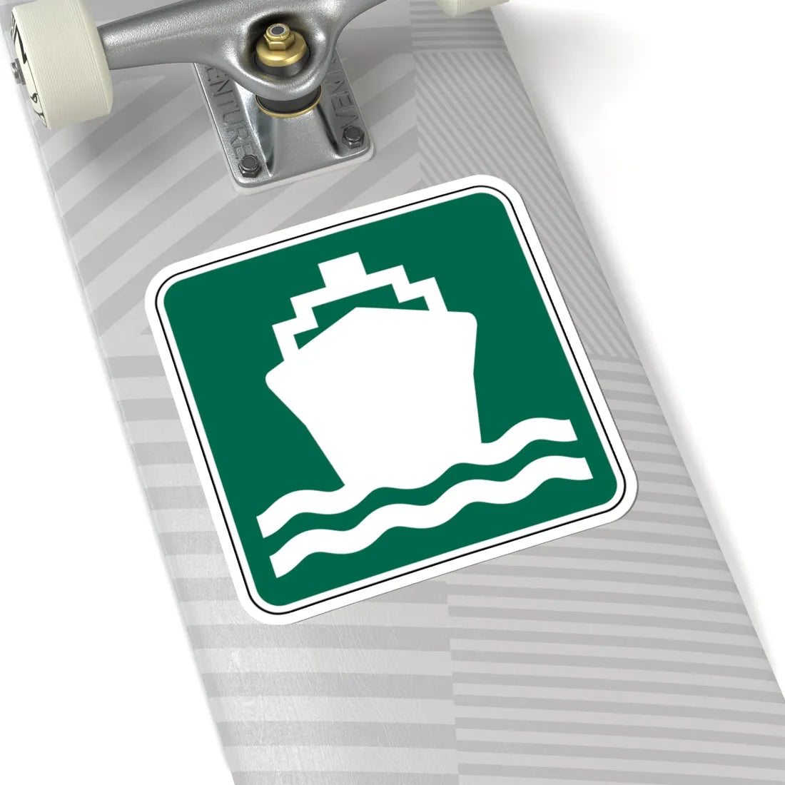 FDOT Road sign - Passenger ship (Florida) (Road Sign) STICKER Vinyl Kiss-Cut Decal - The Sticker Space