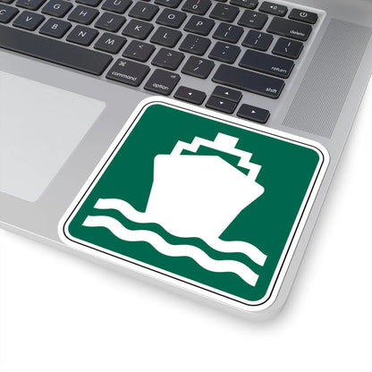 FDOT Road sign - Passenger ship (Florida) (Road Sign) STICKER Vinyl Kiss-Cut Decal - The Sticker Space