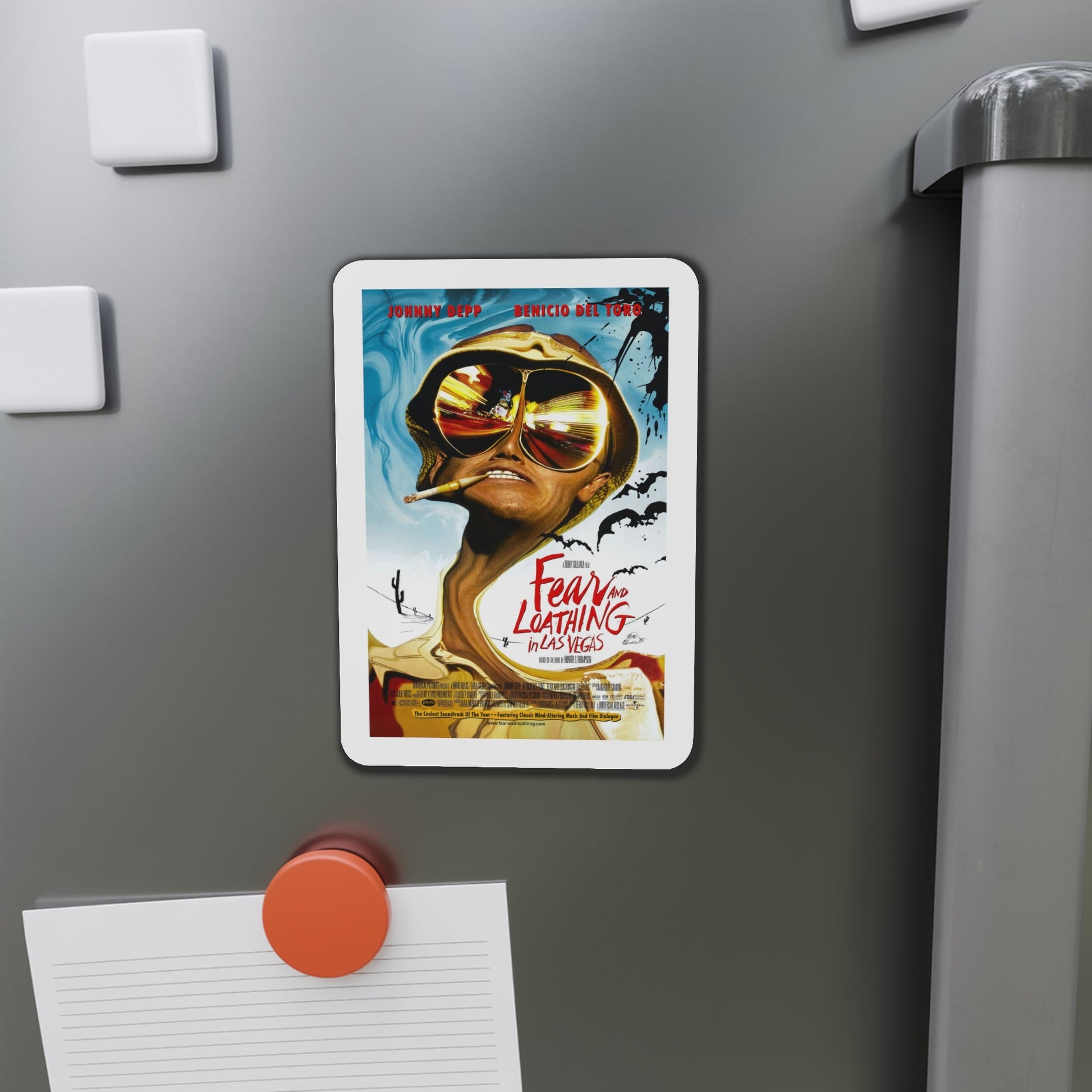 Fear and Loathing in Las Vegas 1998 Movie Poster Die-Cut Magnet-The Sticker Space