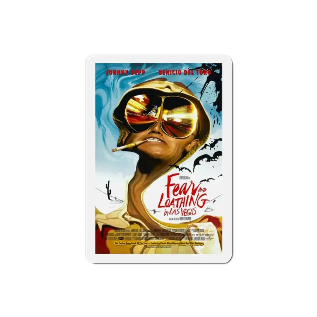 Fear and Loathing in Las Vegas 1998 Movie Poster Refrigerator Magnet - The Sticker Space