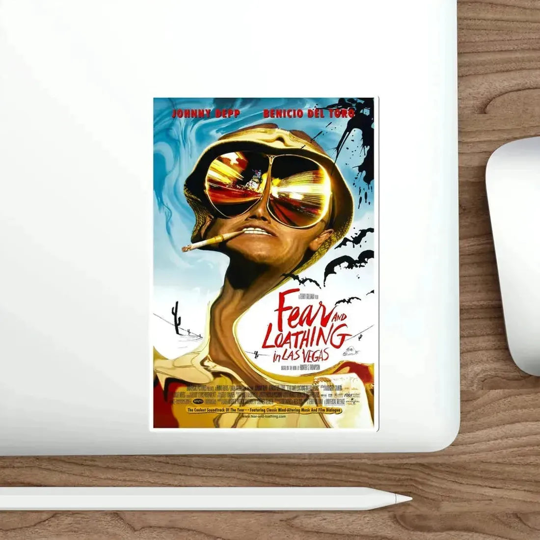 Fear and Loathing in Las Vegas 1998 Movie Poster STICKER Vinyl Die-Cut Decal - The Sticker Space