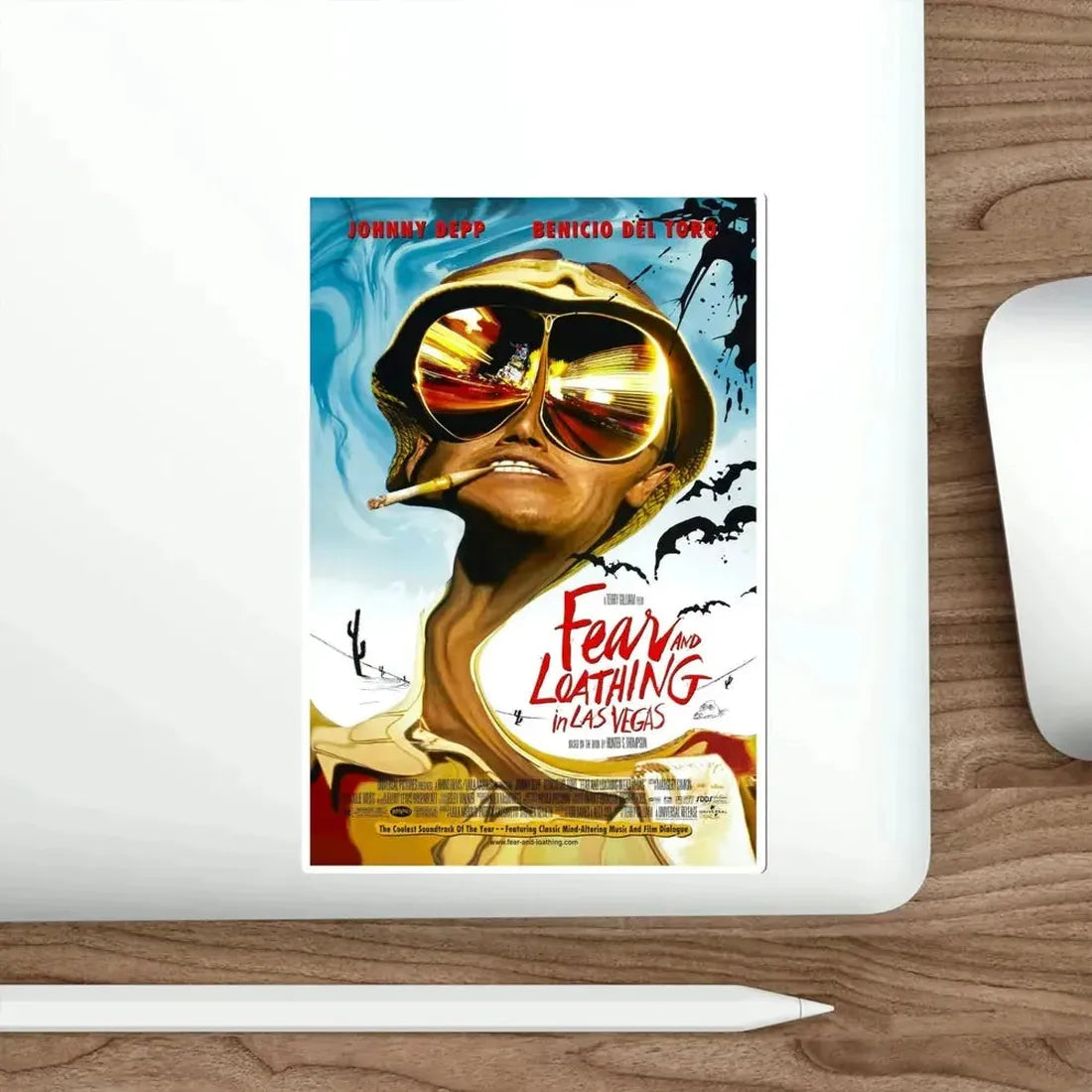 Fear and Loathing in Las Vegas 1998 Movie Poster STICKER Vinyl Die-Cut Decal - The Sticker Space