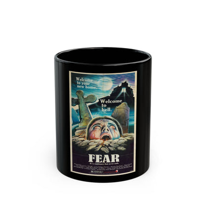 FEAR (MURDER OBSESSION) 1981 Movie Poster - Black Coffee Mug-11oz-The Sticker Space