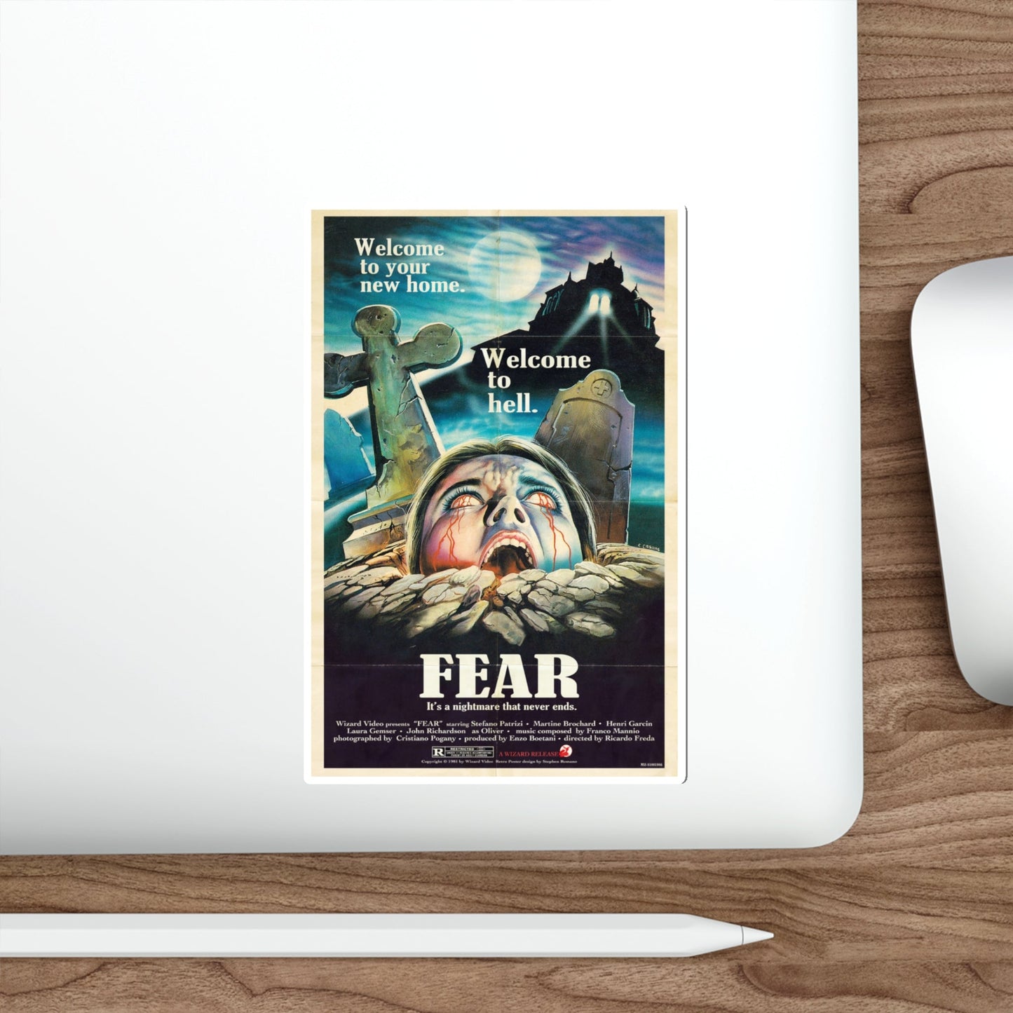 FEAR (MURDER OBSESSION) 1981 Movie Poster STICKER Vinyl Die-Cut Decal-The Sticker Space