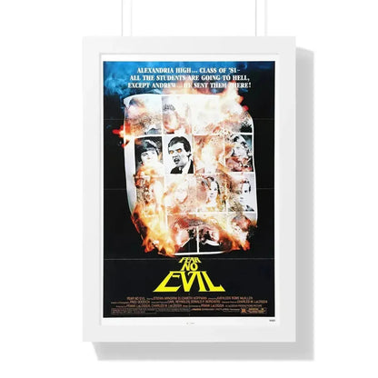 FEAR NO EVIL 1981 - Framed Movie Poster 16″ x 24″ White - The Sticker Space