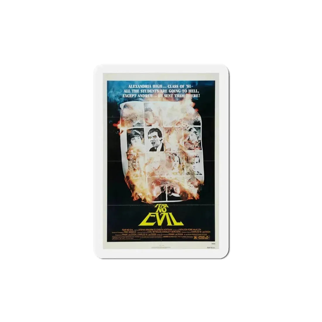 Fear No Evil 1981 Movie Poster Refrigerator Magnet 4 Inch - The Sticker Space