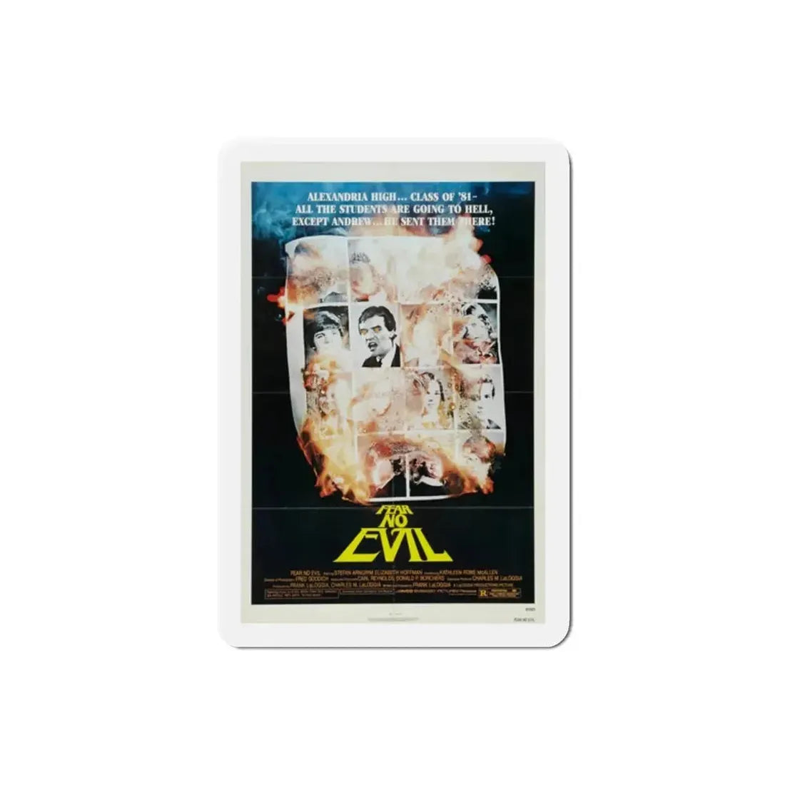 Fear No Evil 1981 Movie Poster Refrigerator Magnet - The Sticker Space