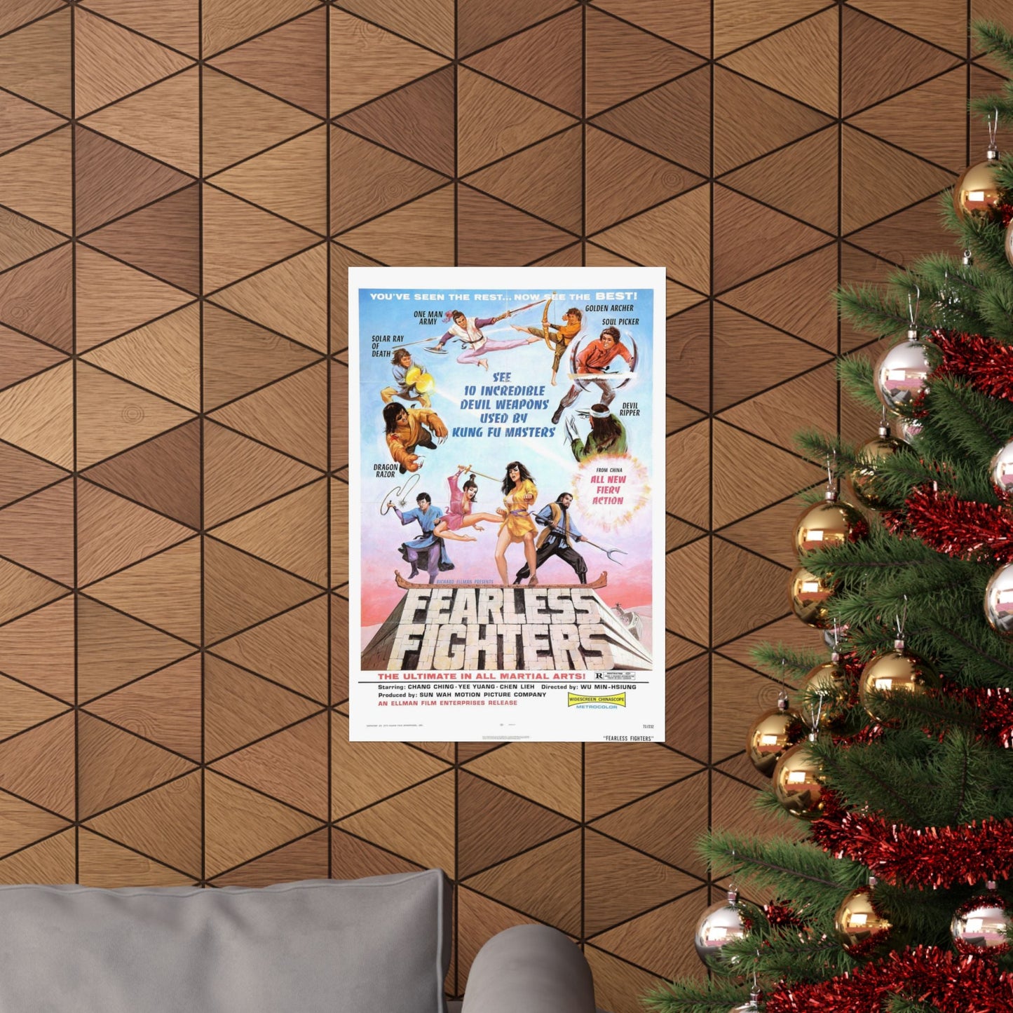 FEARLESS FIGHTERS 1971 - Paper Movie Poster-The Sticker Space