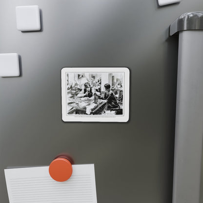 Fed Up With Work, 1931 (Magazine Illustration) Refrigerator Magnet-The Sticker Space