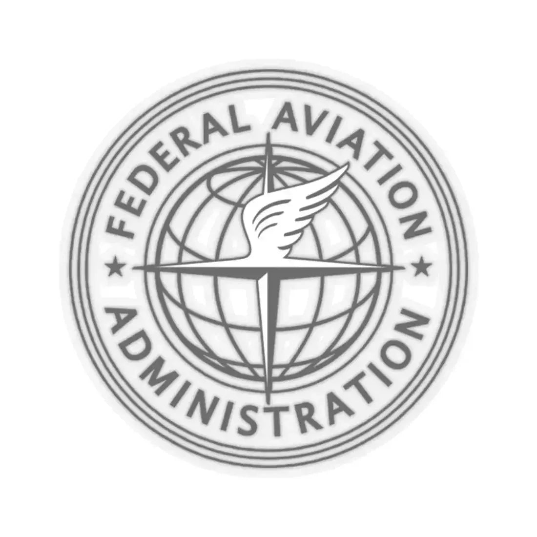 Federal Aviation Administration FAA (United States) STICKER Vinyl Kiss-Cut Decal 2 Inch Transparent - The Sticker Space