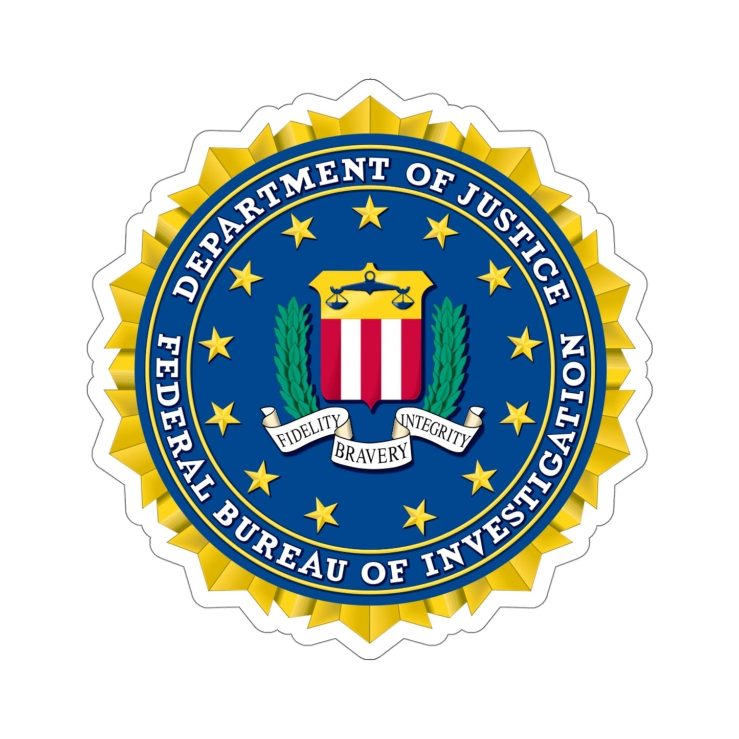 Federal Bureau of Investigation FBI STICKER Vinyl Die-Cut Decal-4 Inch-The Sticker Space