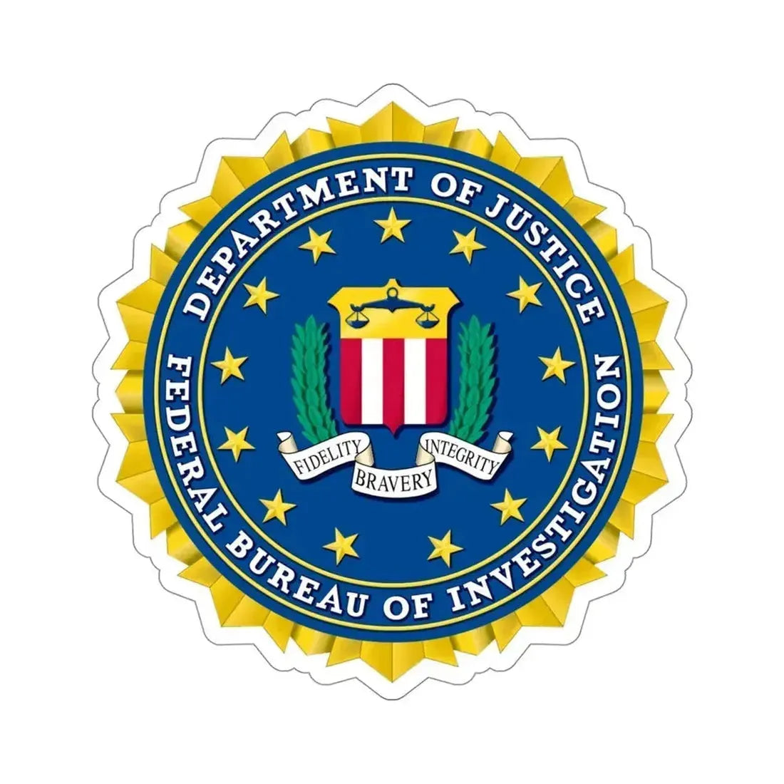 Federal Bureau of Investigation FBI STICKER Vinyl Die-Cut Decal 4 Inch - The Sticker Space