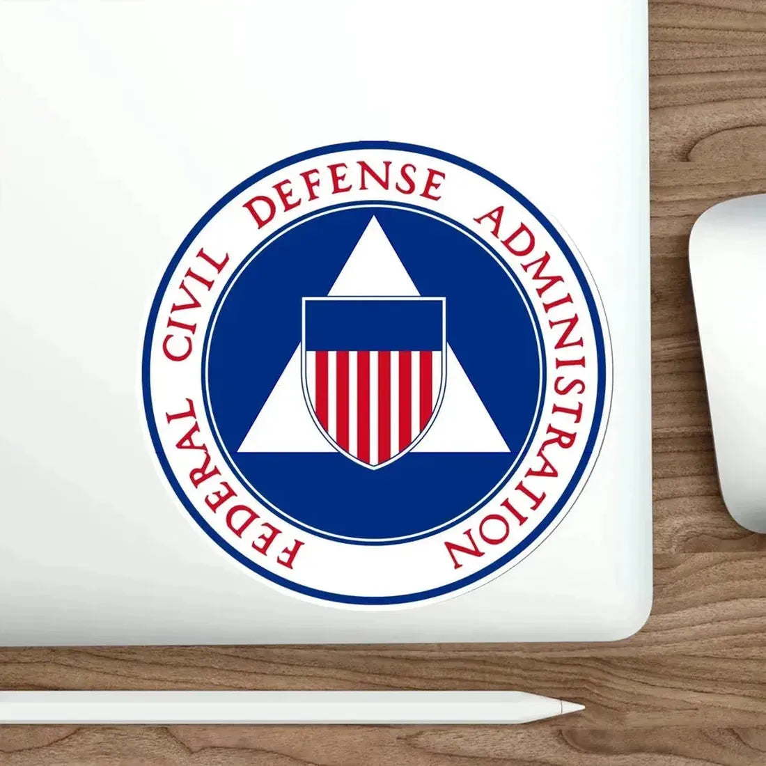 Federal Civil Defense Administration STICKER Vinyl Die-Cut Decal - The Sticker Space