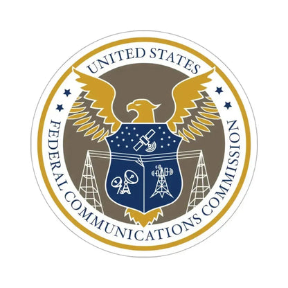 Federal Communications Commission FCC STICKER Vinyl Die-Cut Decal 3 Inch - The Sticker Space
