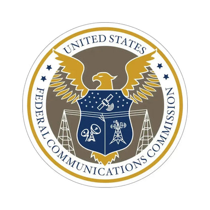 Federal Communications Commission FCC STICKER Vinyl Die-Cut Decal 5 Inch - The Sticker Space