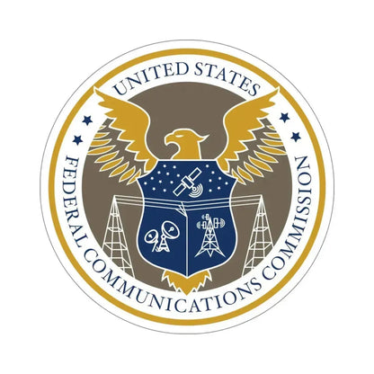 Federal Communications Commission FCC STICKER Vinyl Die-Cut Decal 6 Inch - The Sticker Space