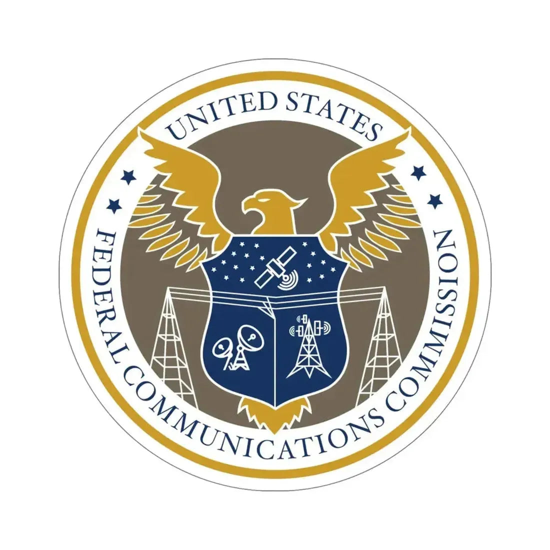 Federal Communications Commission FCC STICKER Vinyl Die-Cut Decal - The Sticker Space
