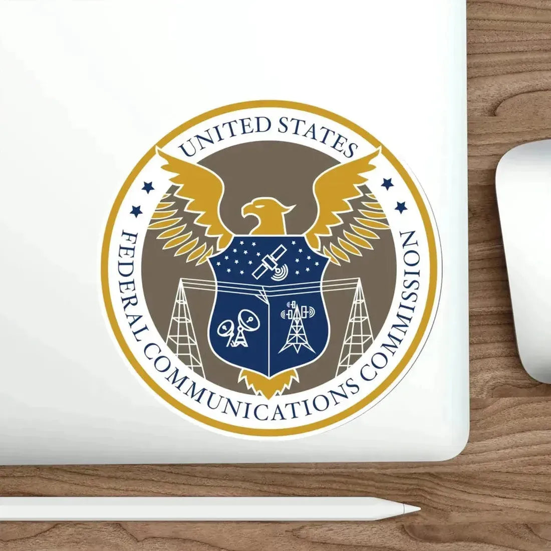 Federal Communications Commission FCC STICKER Vinyl Die-Cut Decal - The Sticker Space