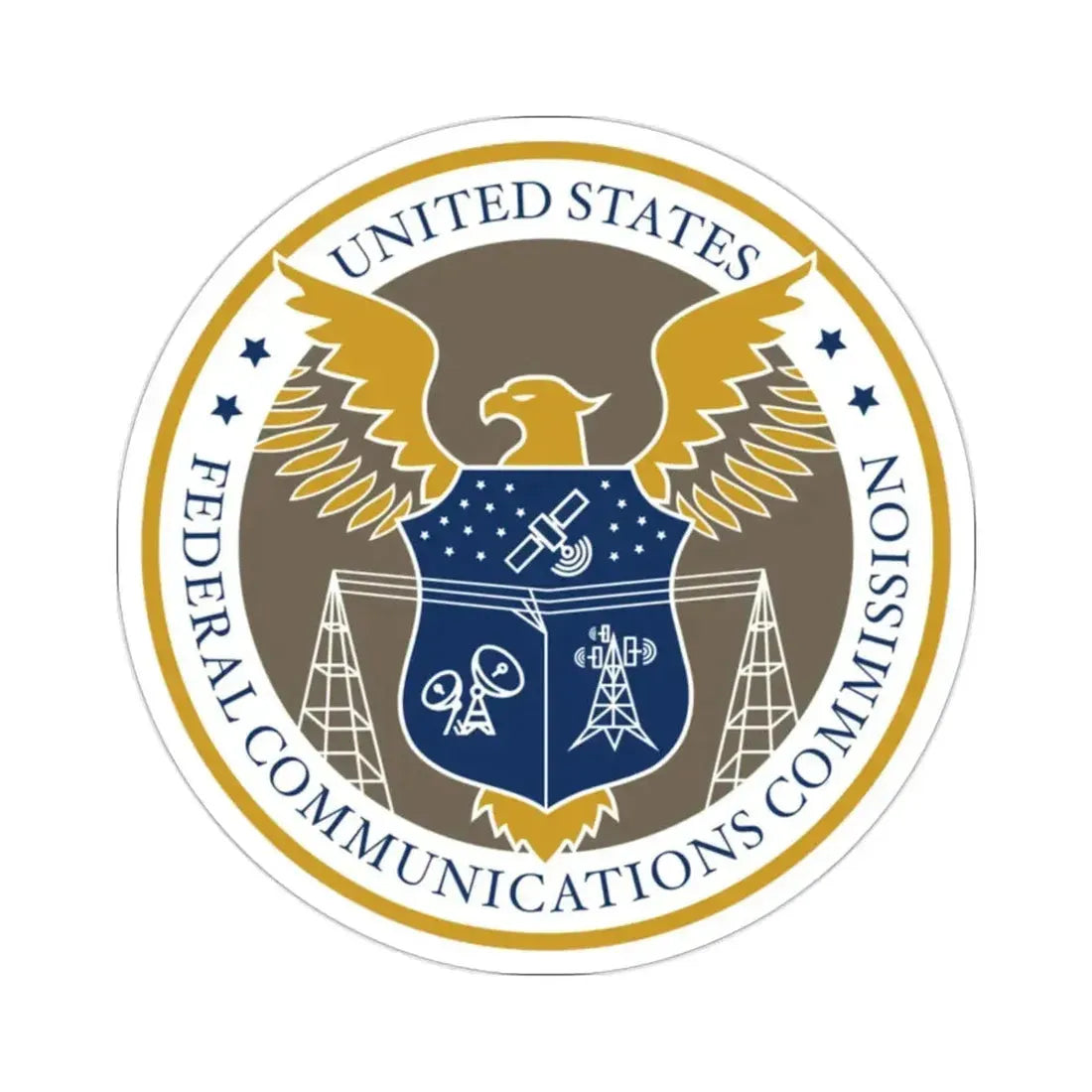 Federal Communications Commission FCC STICKER Vinyl Die-Cut Decal - The Sticker Space