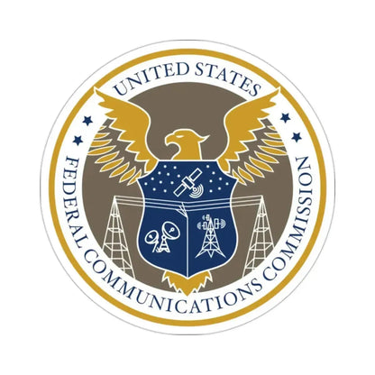 Federal Communications Commission FCC STICKER Vinyl Die-Cut Decal - The Sticker Space