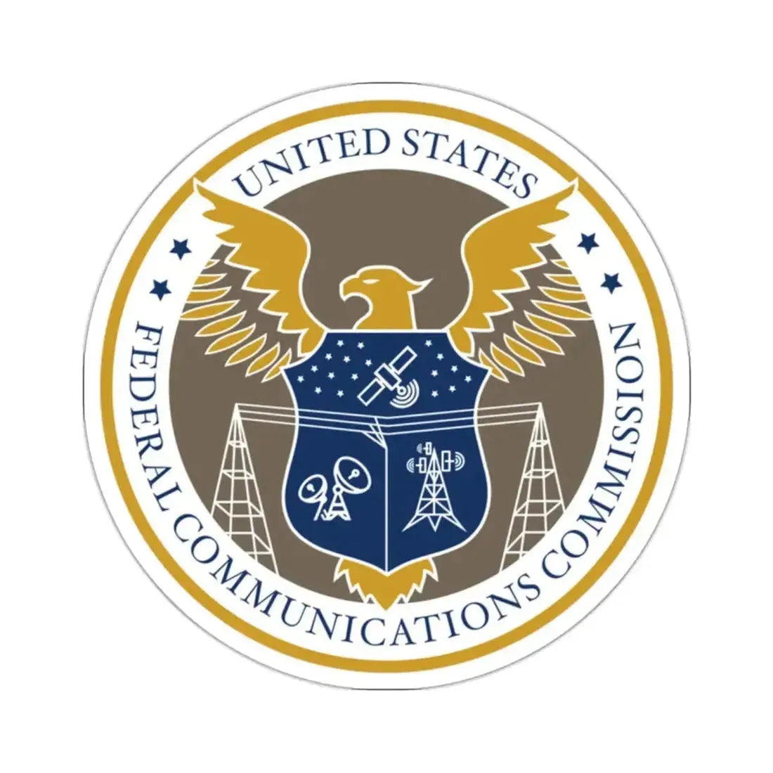 Federal Communications Commission FCC - STICKER Vinyl Kiss-Cut Decal - The Sticker Space