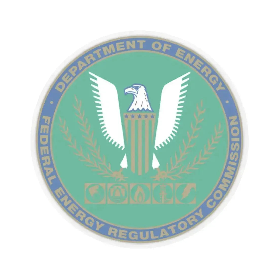 Federal Energy Regulatory Commission - STICKER Vinyl Kiss-Cut Decal 2 Inch Transparent - The Sticker Space