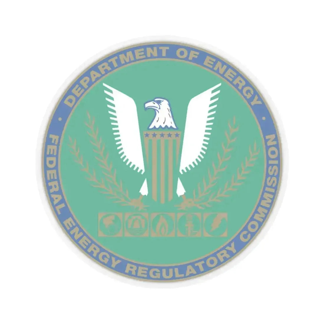 Federal Energy Regulatory Commission - STICKER Vinyl Kiss-Cut Decal 3 Inch Transparent - The Sticker Space