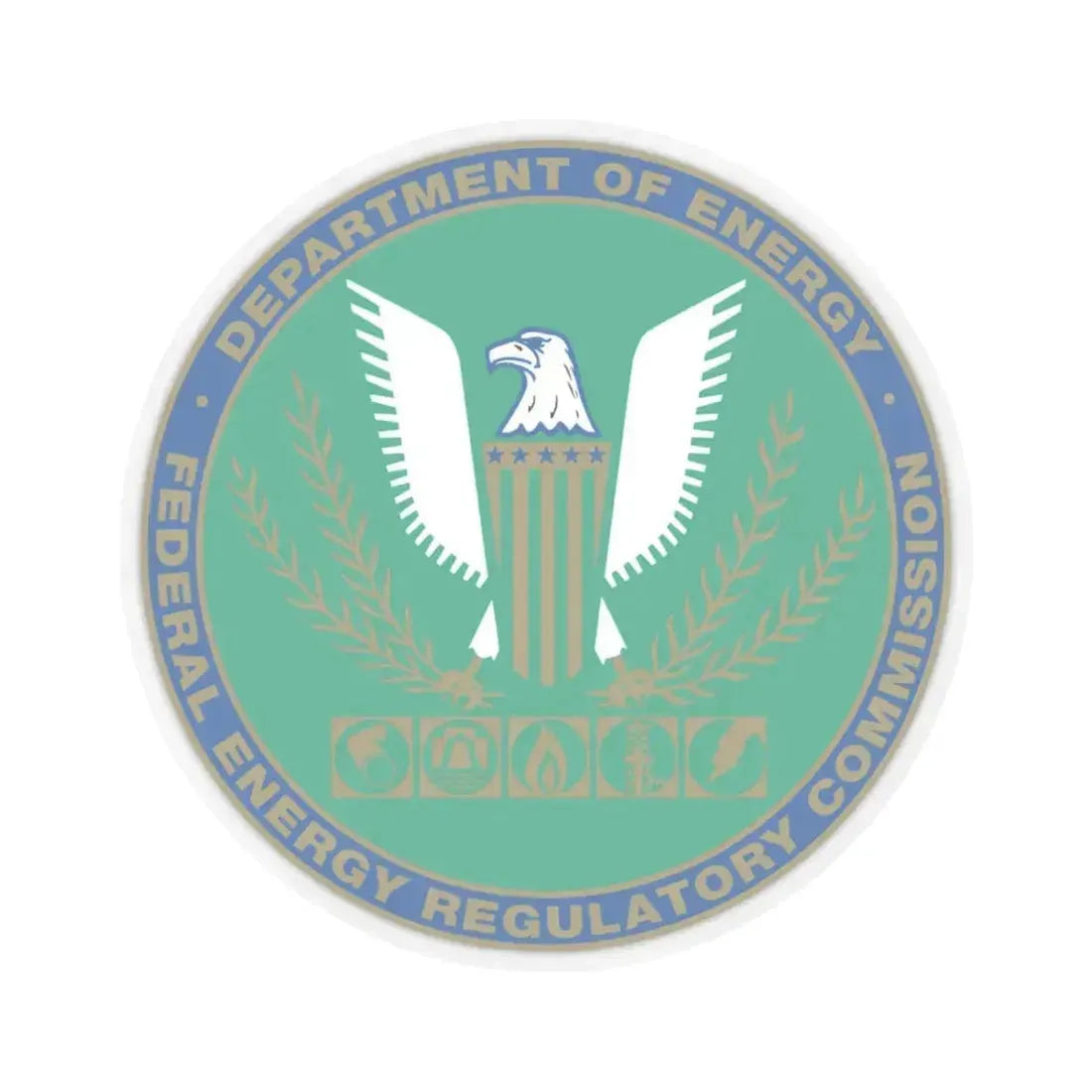 Federal Energy Regulatory Commission - STICKER Vinyl Kiss-Cut Decal 4 Inch Transparent - The Sticker Space