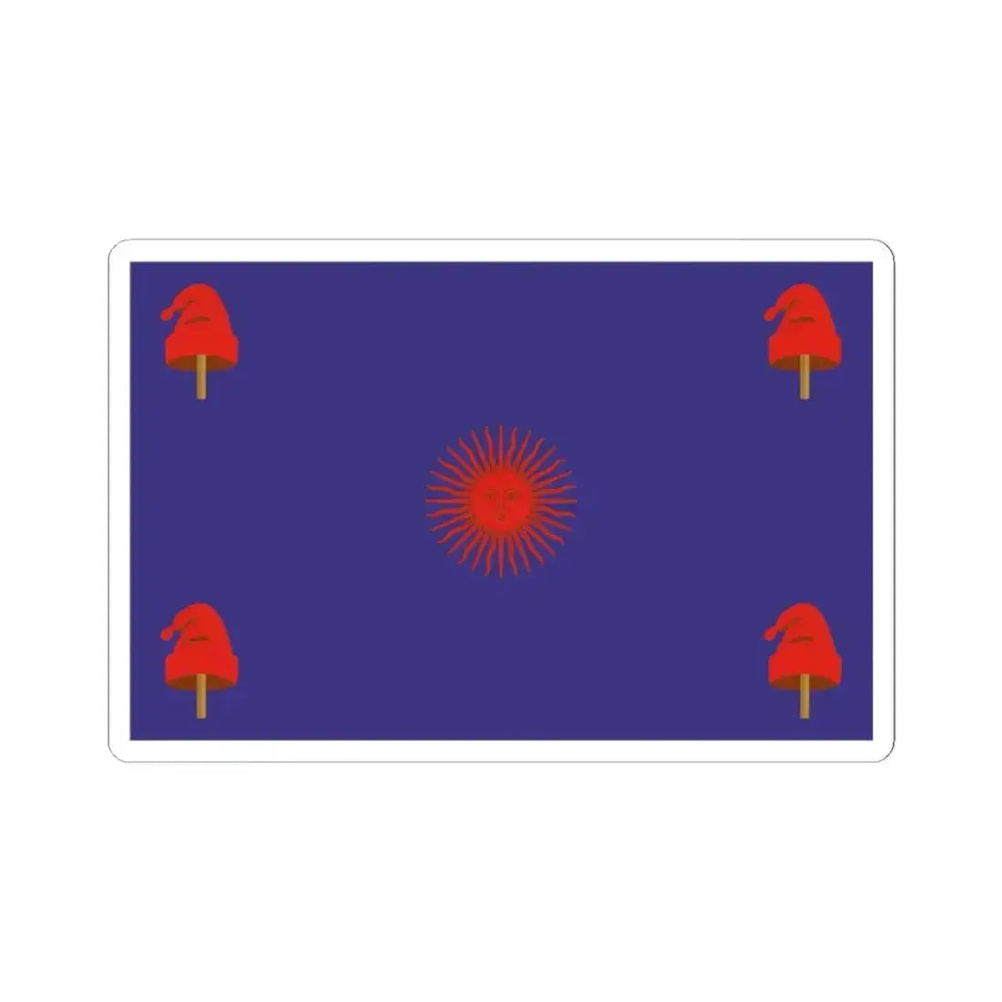 Federal Flag of Buenos Aires (Argentina) STICKER Vinyl Kiss-Cut Decal 3 Inch White - The Sticker Space