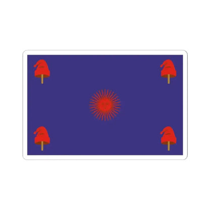 Federal Flag of Buenos Aires (Argentina) STICKER Vinyl Kiss-Cut Decal 3 Inch White - The Sticker Space