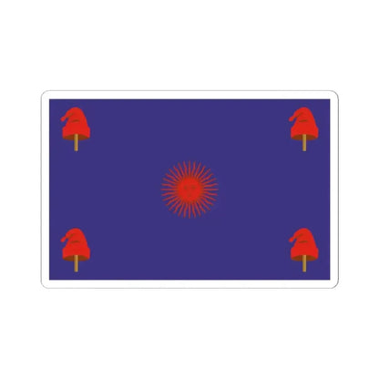 Federal Flag of Buenos Aires (Argentina) STICKER Vinyl Kiss-Cut Decal 4 Inch White - The Sticker Space