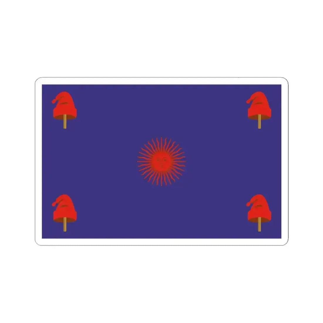 Federal Flag of Buenos Aires (Argentina) STICKER Vinyl Kiss-Cut Decal 6 Inch White - The Sticker Space