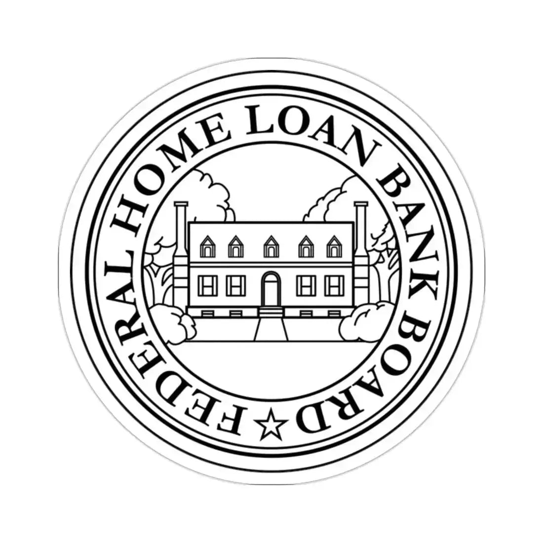 Federal Home Loan Bank Board STICKER Vinyl Die-Cut Decal 2 Inch - The Sticker Space