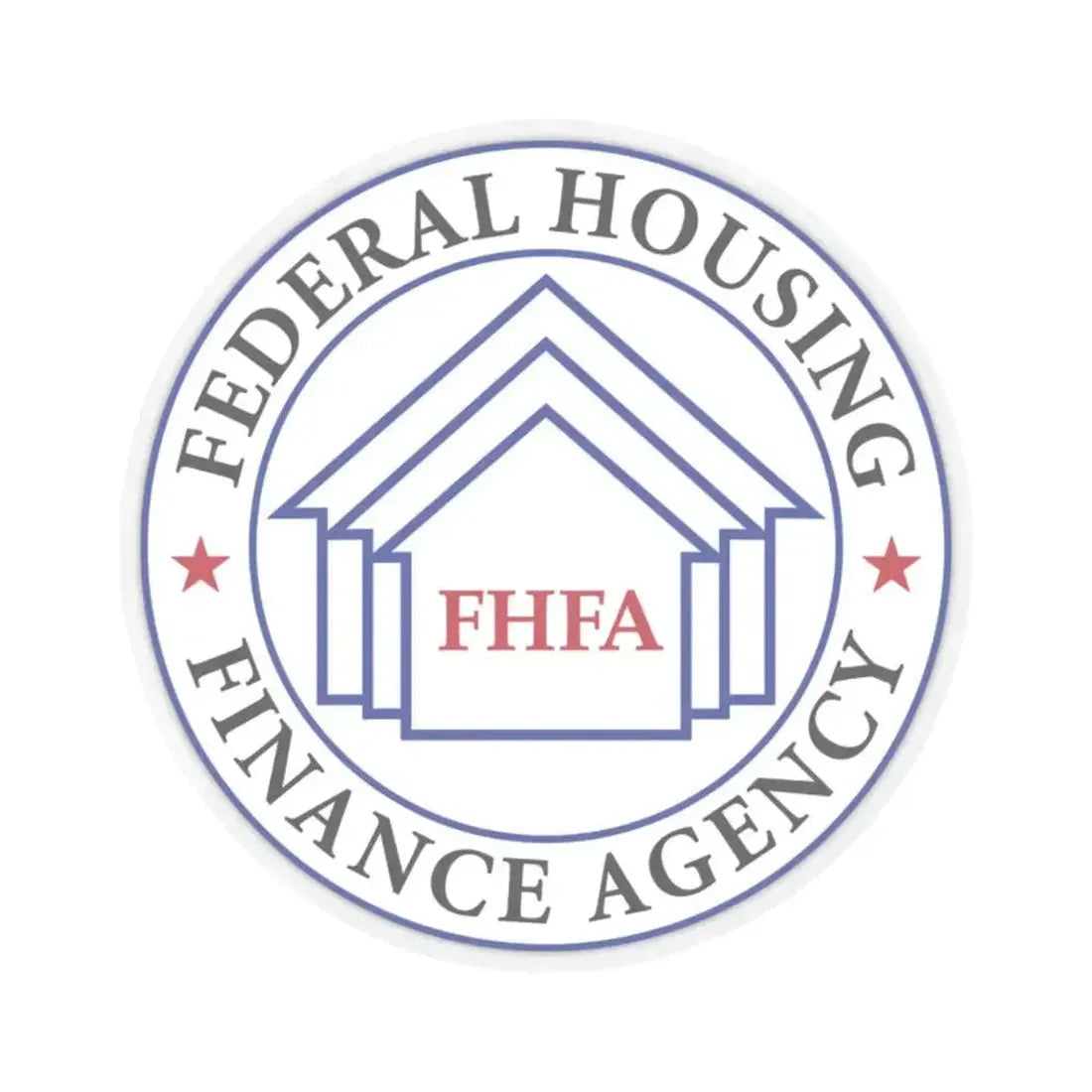 Federal Housing Finance Agency - STICKER Vinyl Kiss-Cut Decal 2 Inch Transparent - The Sticker Space