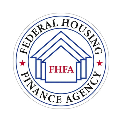 Federal Housing Finance Agency - STICKER Vinyl Kiss-Cut Decal 2 Inch White - The Sticker Space