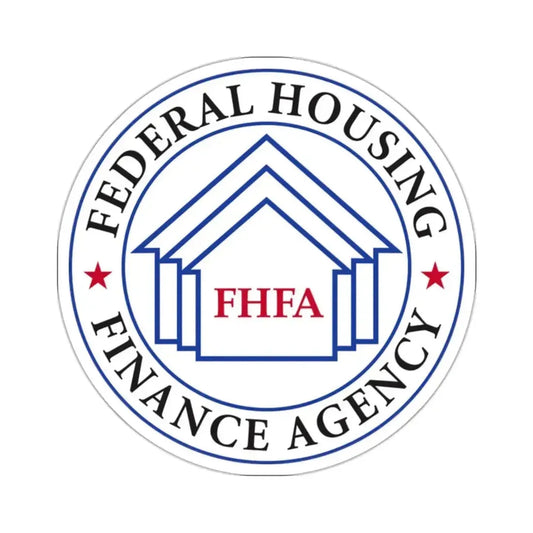 Federal Housing Finance Agency - STICKER Vinyl Kiss-Cut Decal 2 Inch White - The Sticker Space