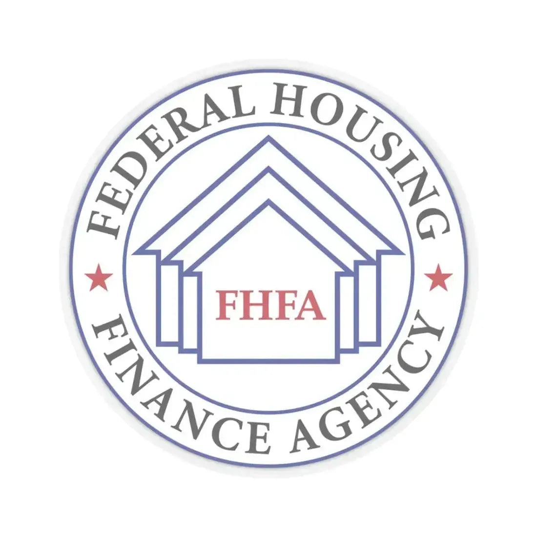 Federal Housing Finance Agency - STICKER Vinyl Kiss-Cut Decal 3 Inch Transparent - The Sticker Space