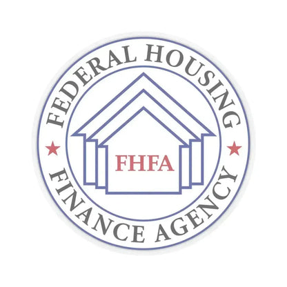 Federal Housing Finance Agency - STICKER Vinyl Kiss-Cut Decal 3 Inch Transparent - The Sticker Space