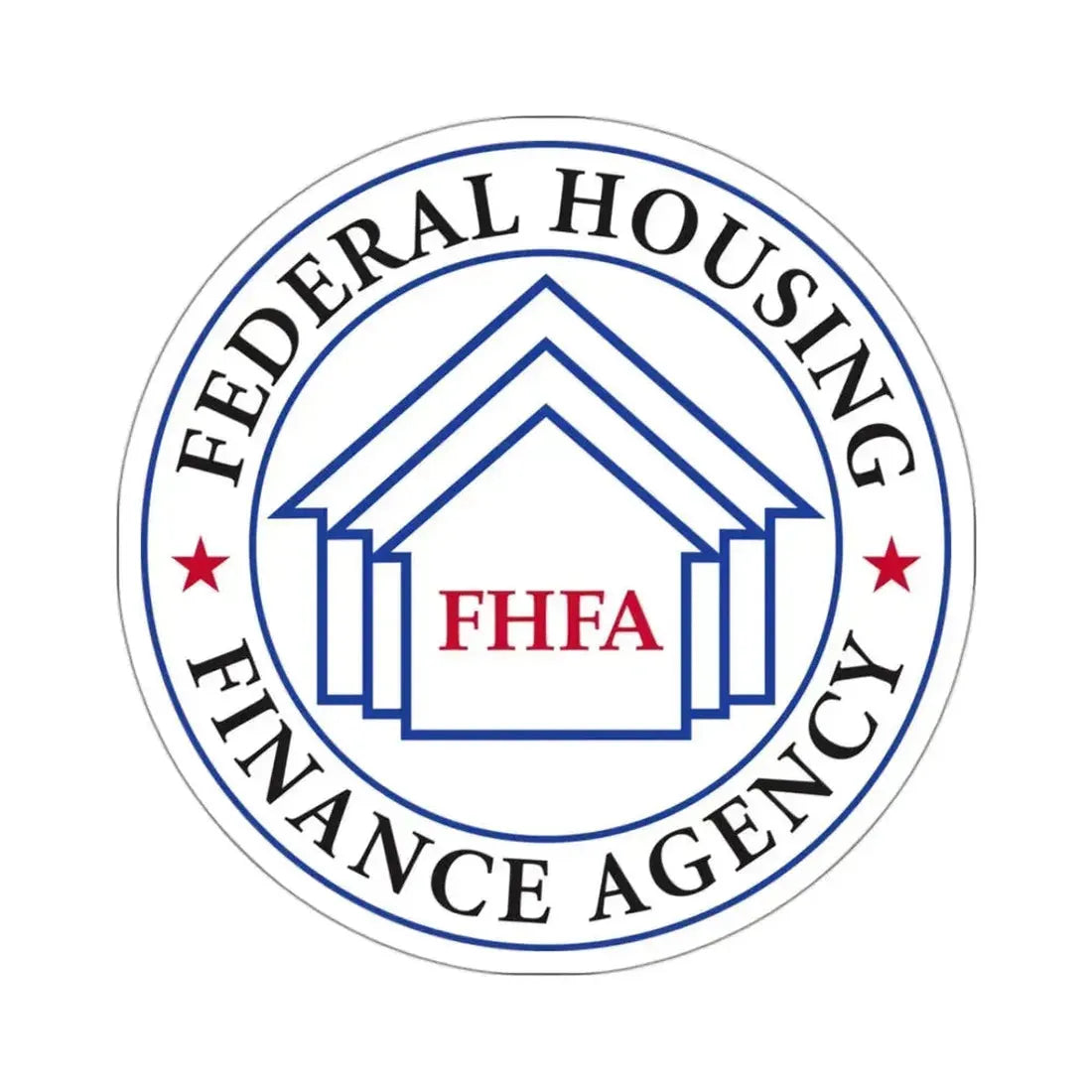 Federal Housing Finance Agency - STICKER Vinyl Kiss-Cut Decal 3 Inch White - The Sticker Space