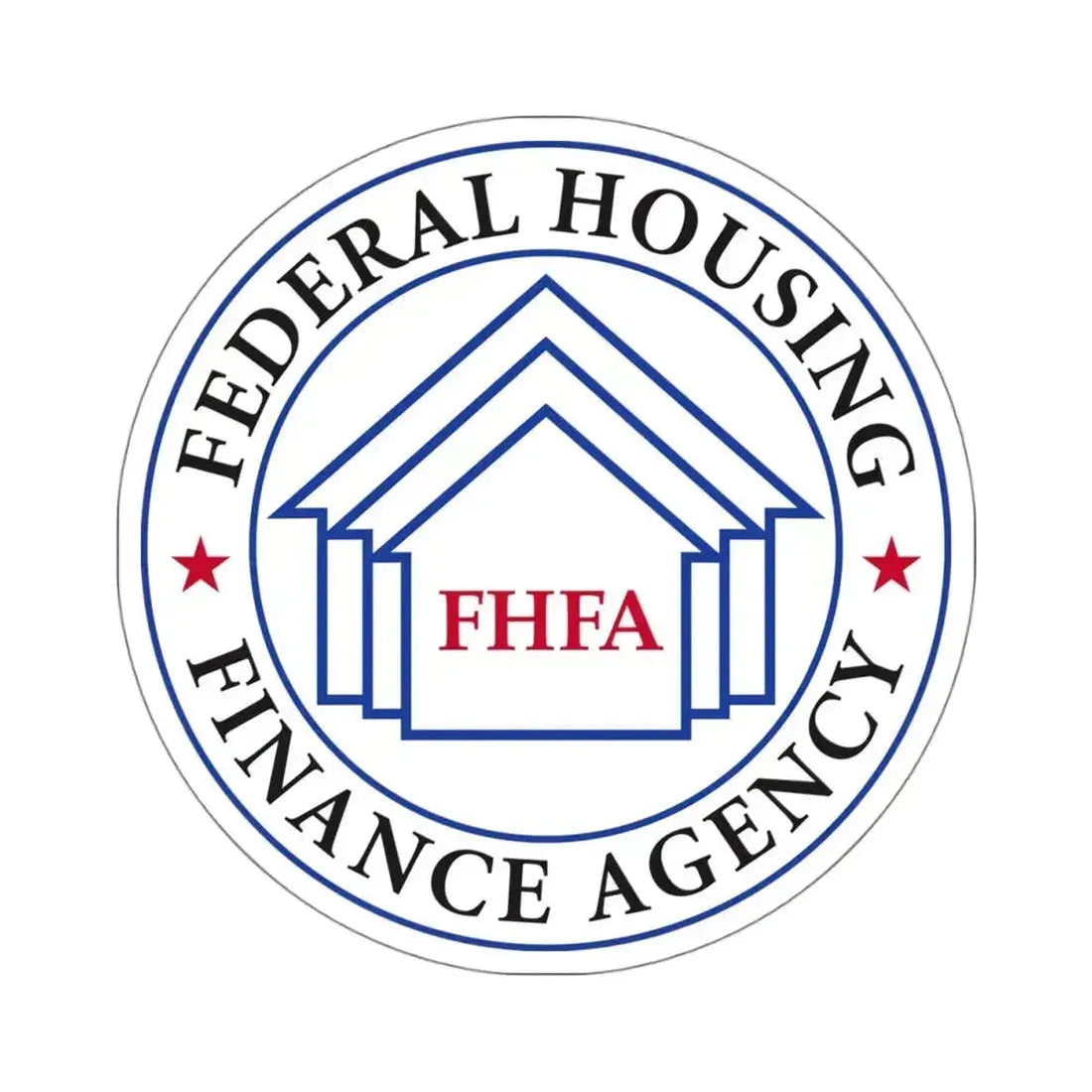Federal Housing Finance Agency - STICKER Vinyl Kiss-Cut Decal 4 Inch White - The Sticker Space